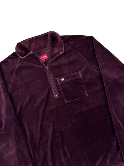 Supreme Velour Half Zip Pullover