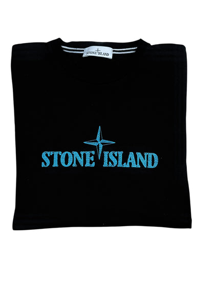Stone Island Logo T-Shirt- Black