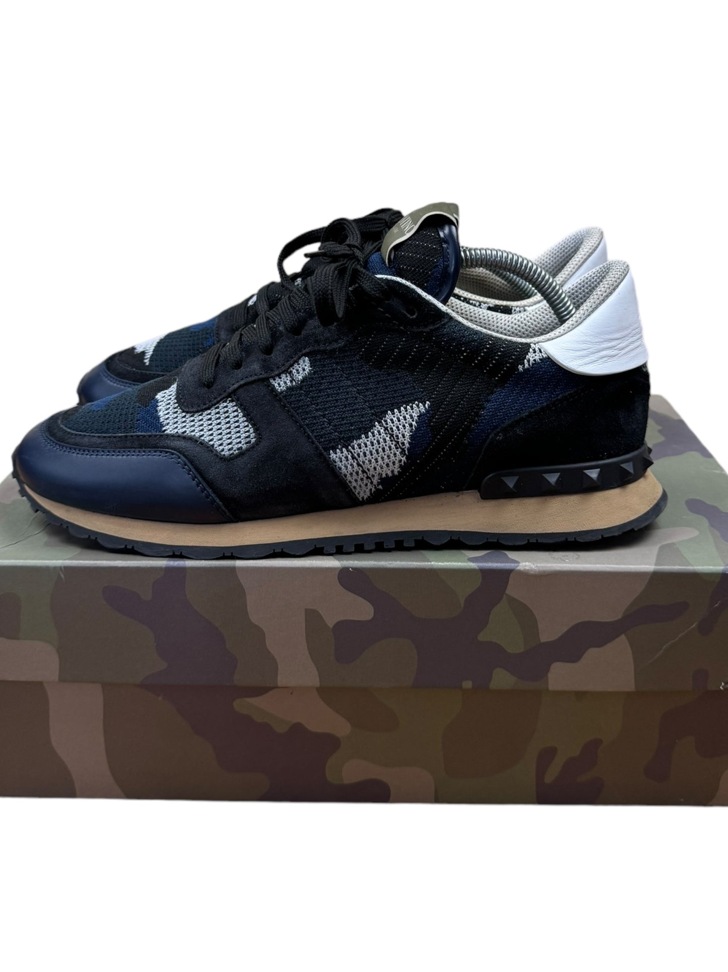 Valentino Rockrunner Mesh Camo Trainers