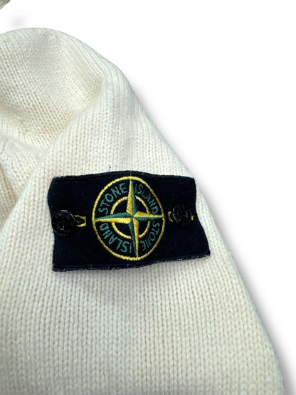 Stone Island Zip Up Knit Hoodie