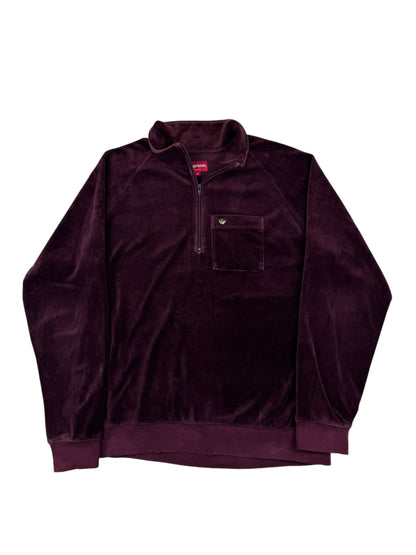 Supreme Velour Half Zip Pullover