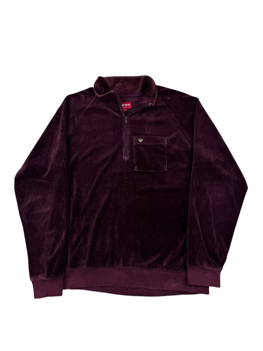 Supreme Velour Half Zip Pullover