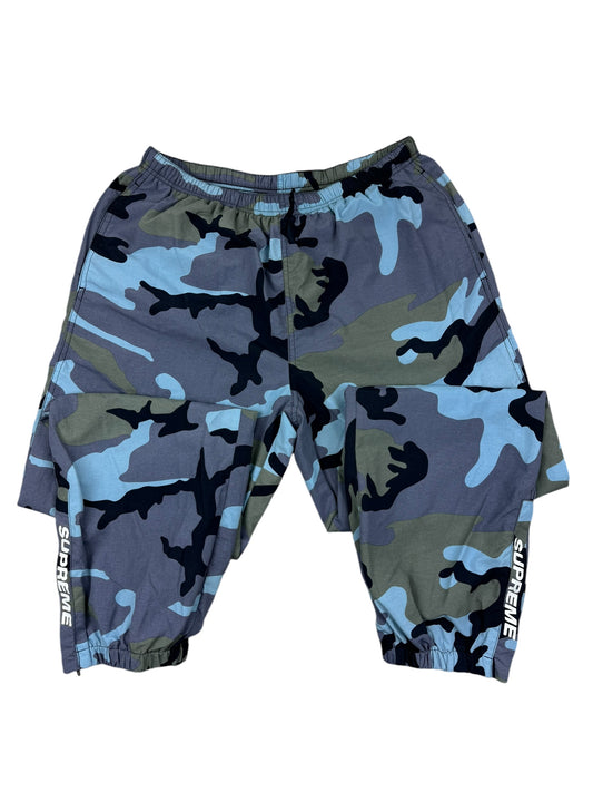 Supreme Camo Warm Up Blue Pant SS18