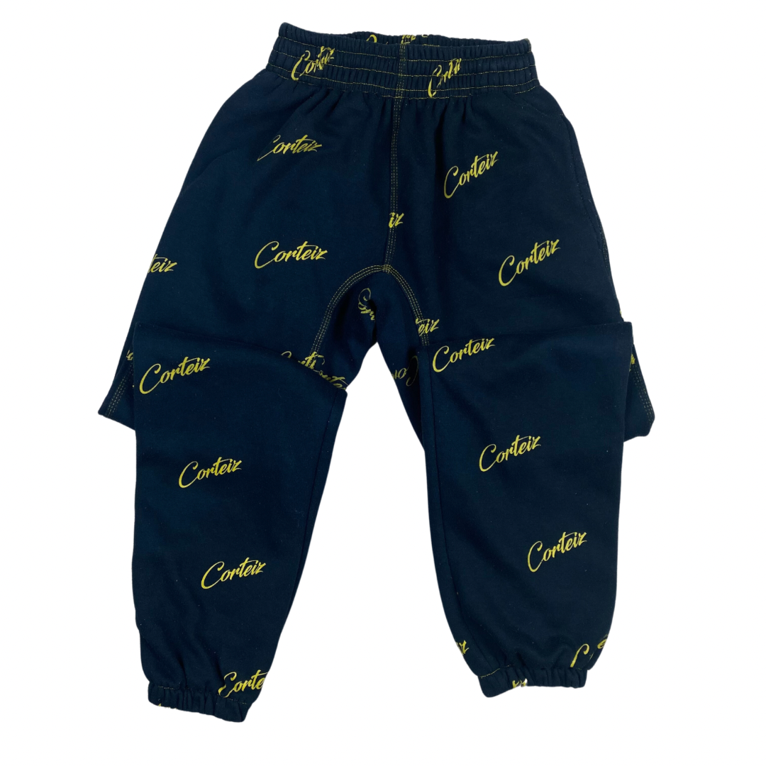 Corteiz All Over Print Joggers - Navy