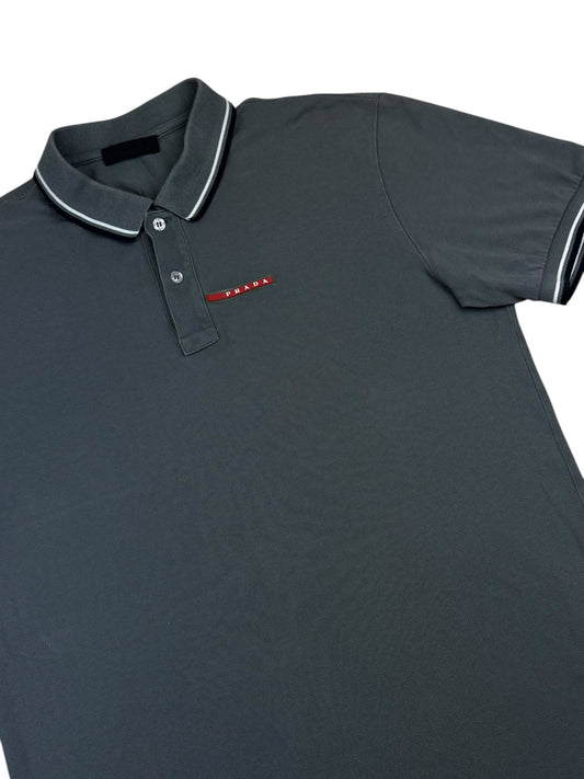 Prada Piqué Short Sleeve Polo Shirt