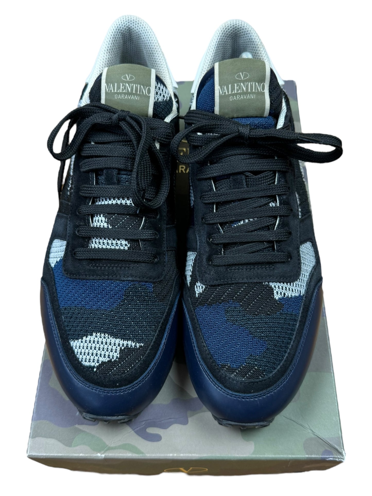 Valentino Rockrunner Mesh Camo Trainers