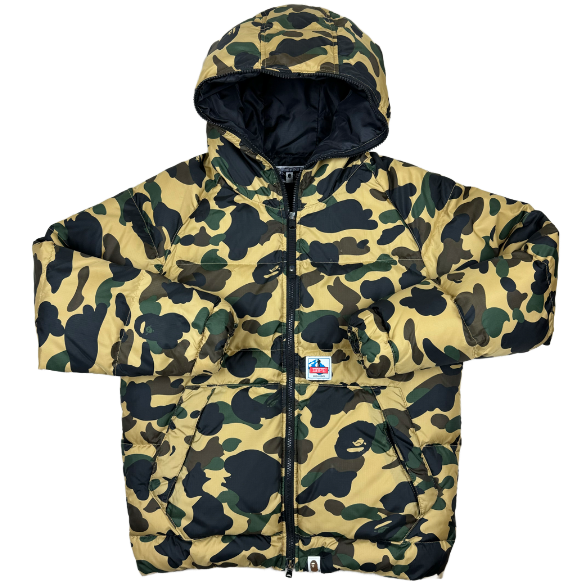 A Bathing Ape 1st Camo Full Zip Puffer Jacket