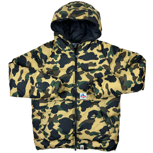 A Bathing Ape 1st Camo Full Zip Puffer Jacket