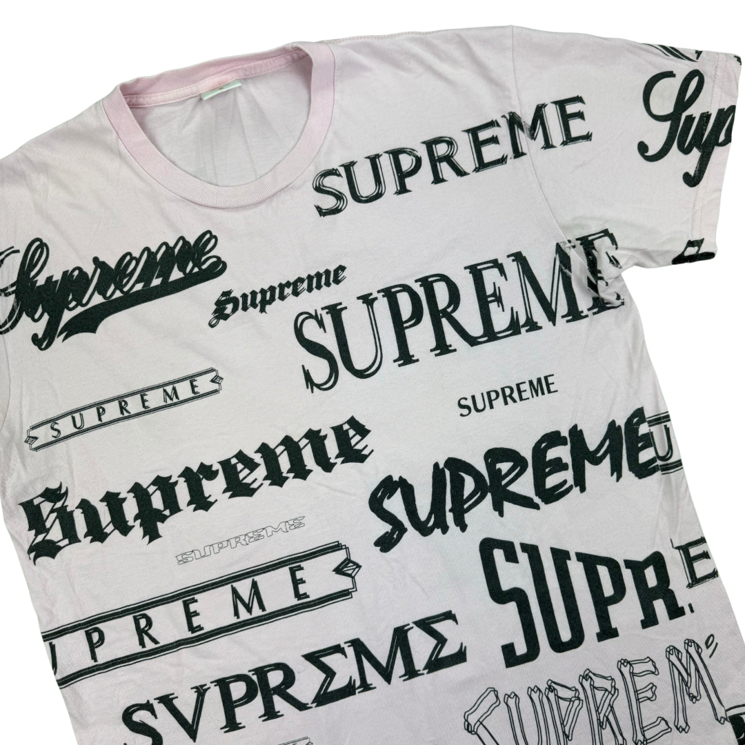 Supreme Multi Logo Tee FW20 - Light Pink