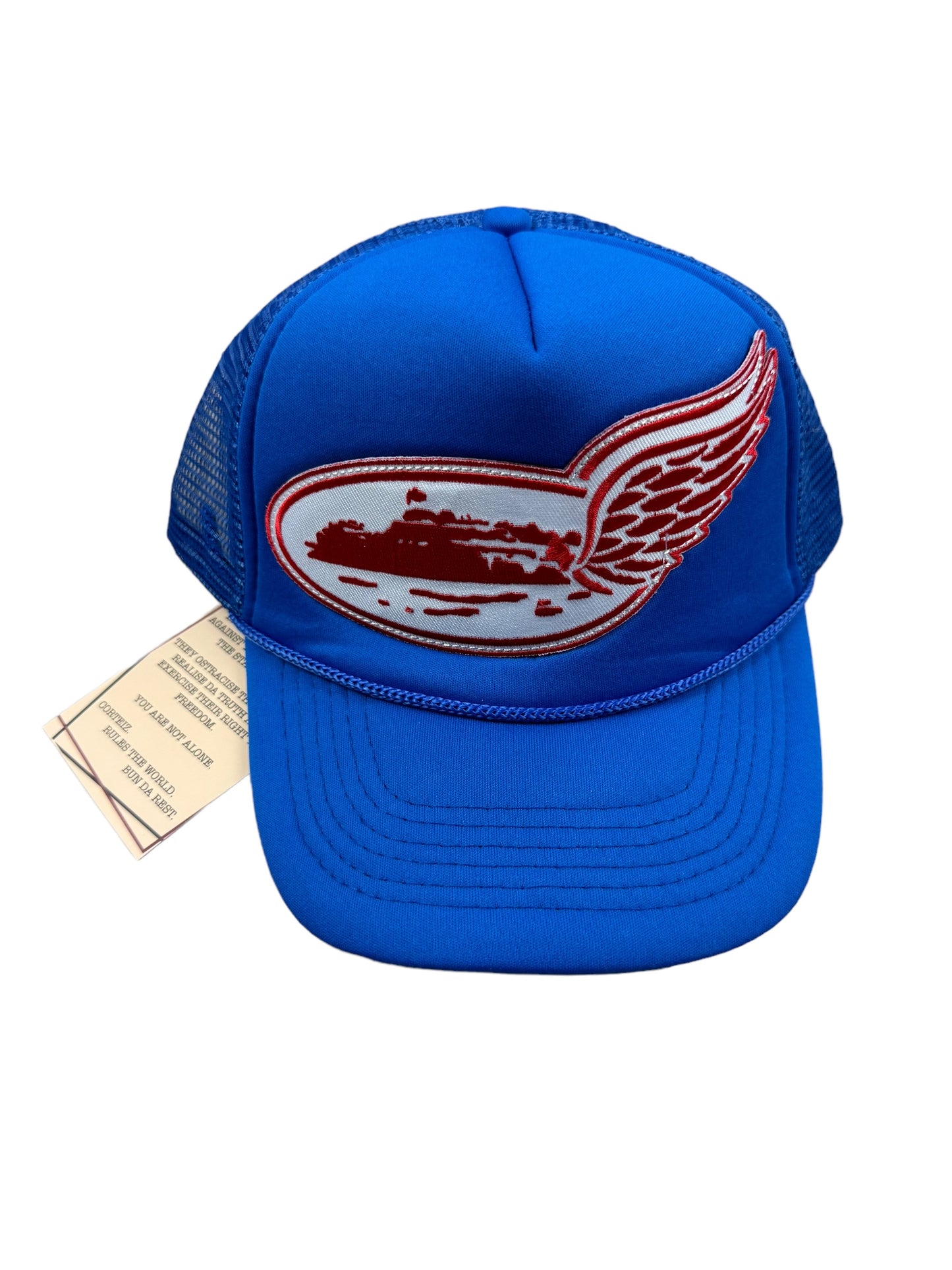 Corteiz Wing Trucker Cap- Royal Blue