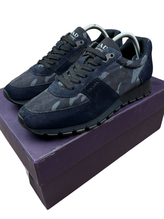 Prada Milano Navy Camo Runners