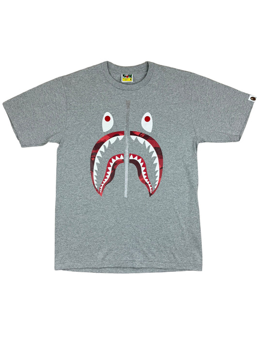 BAPE A Bathing Ape Color Camo Shark Tee