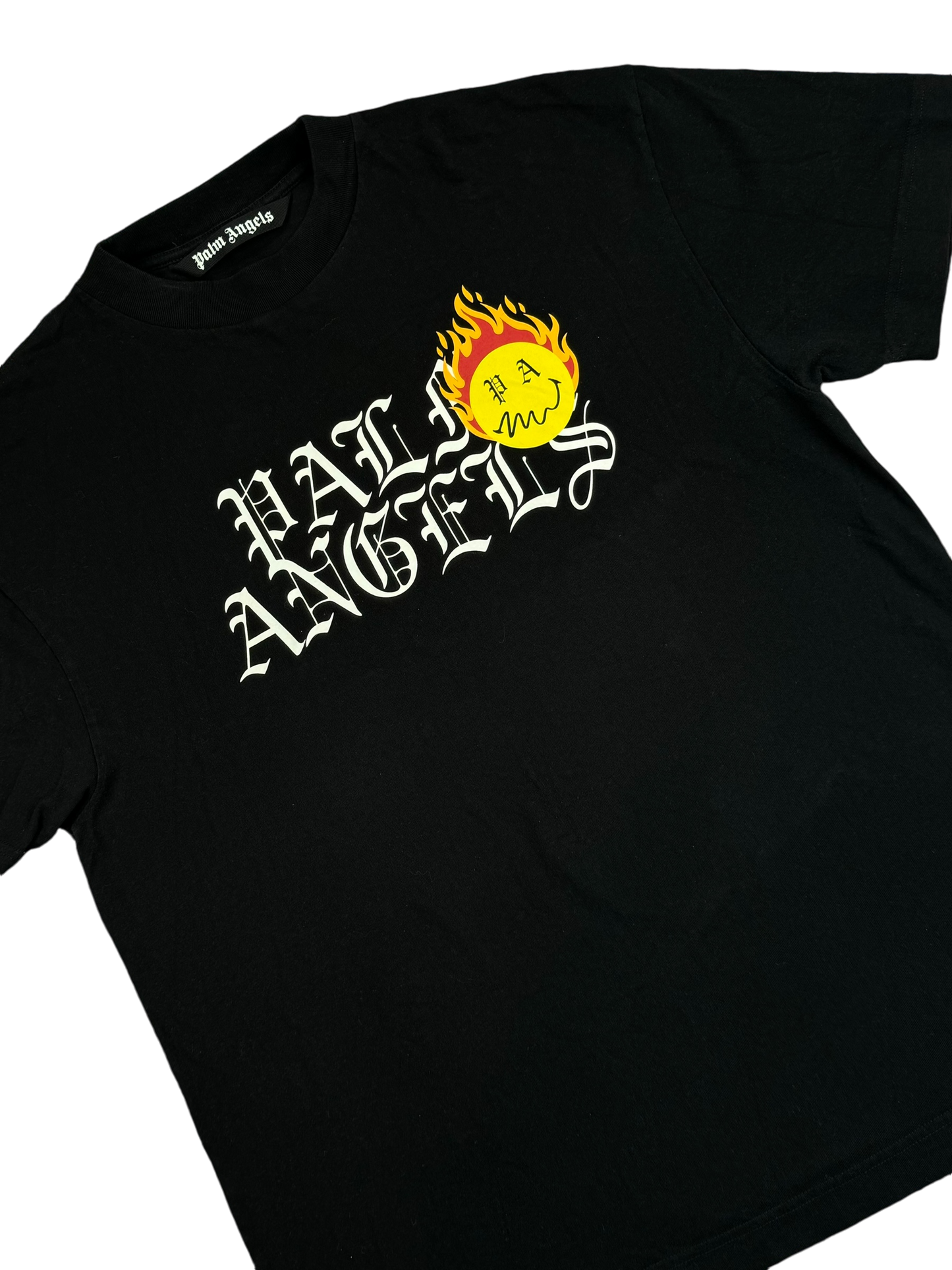 Palm Angels Burning Head Logo Print T-shirt