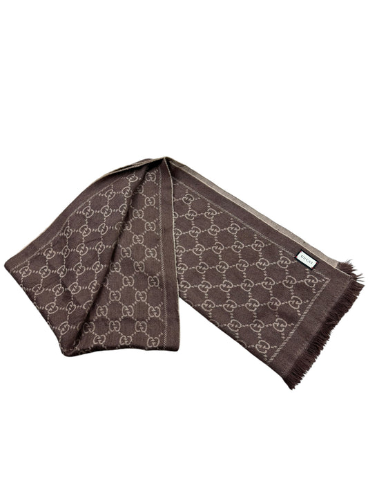 Gucci Wool Jacquard GG Monogram Scarf