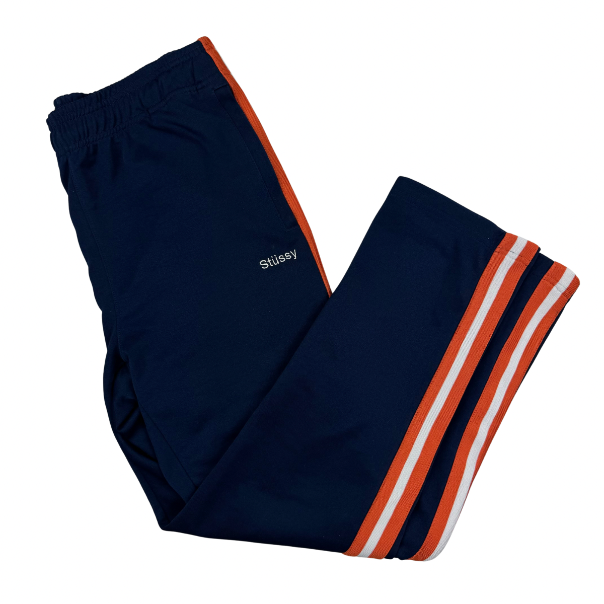 Stussy Side Stripe Track Pant - Navy