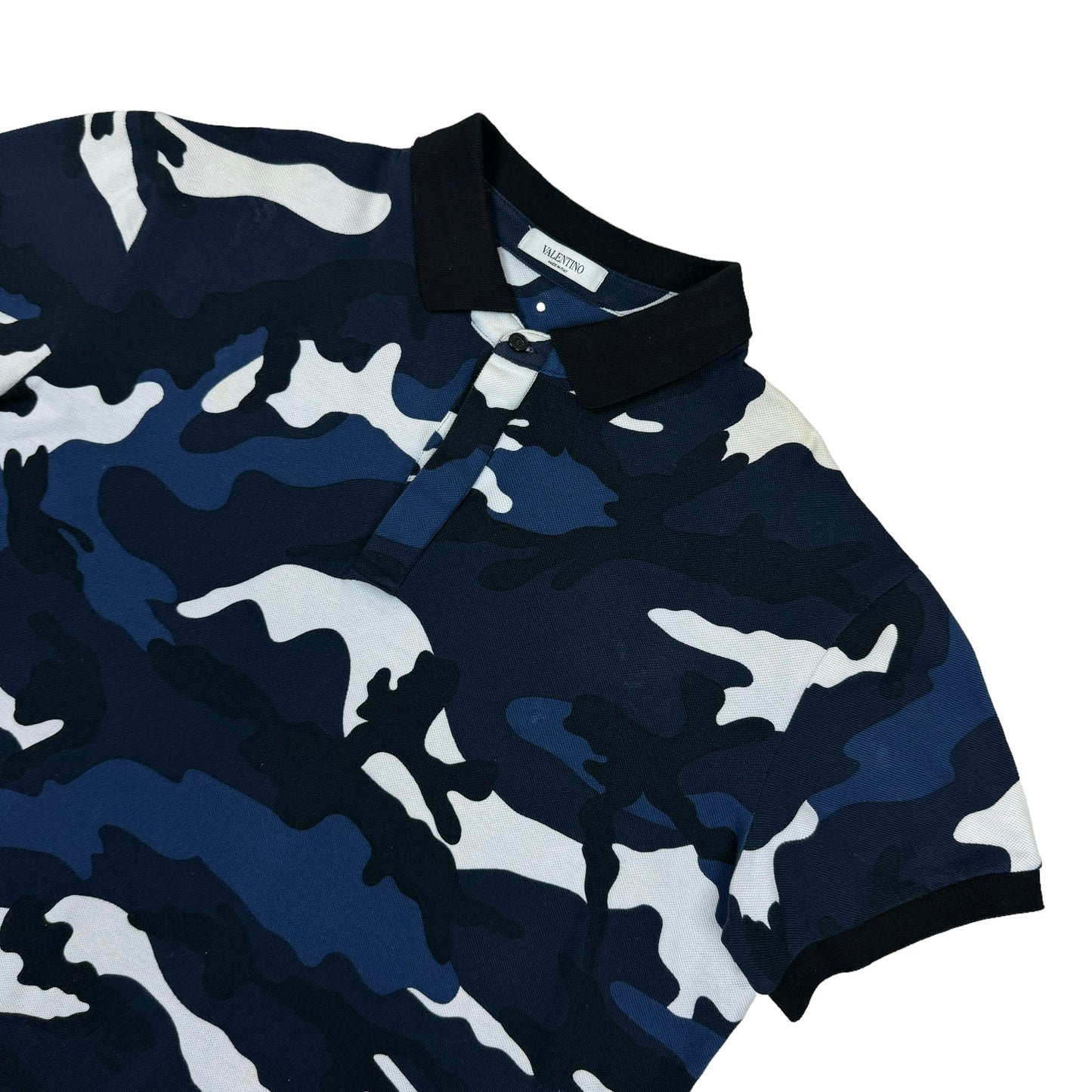 Valentino Camo Print Polo