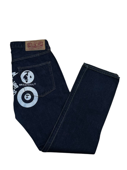 A Bathing Ape Multi Logo Denim Jeans