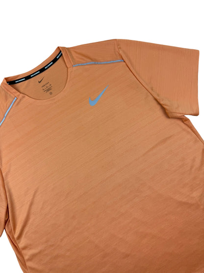 Nike Dri Fit Miler 1.0 Short Sleeve T-Shirt - Orange