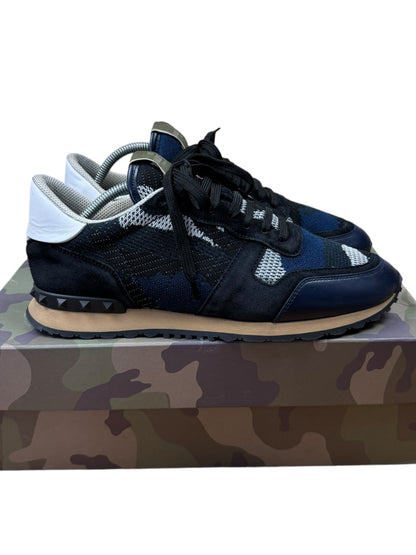 Valentino Rockrunner Mesh Camo Trainers