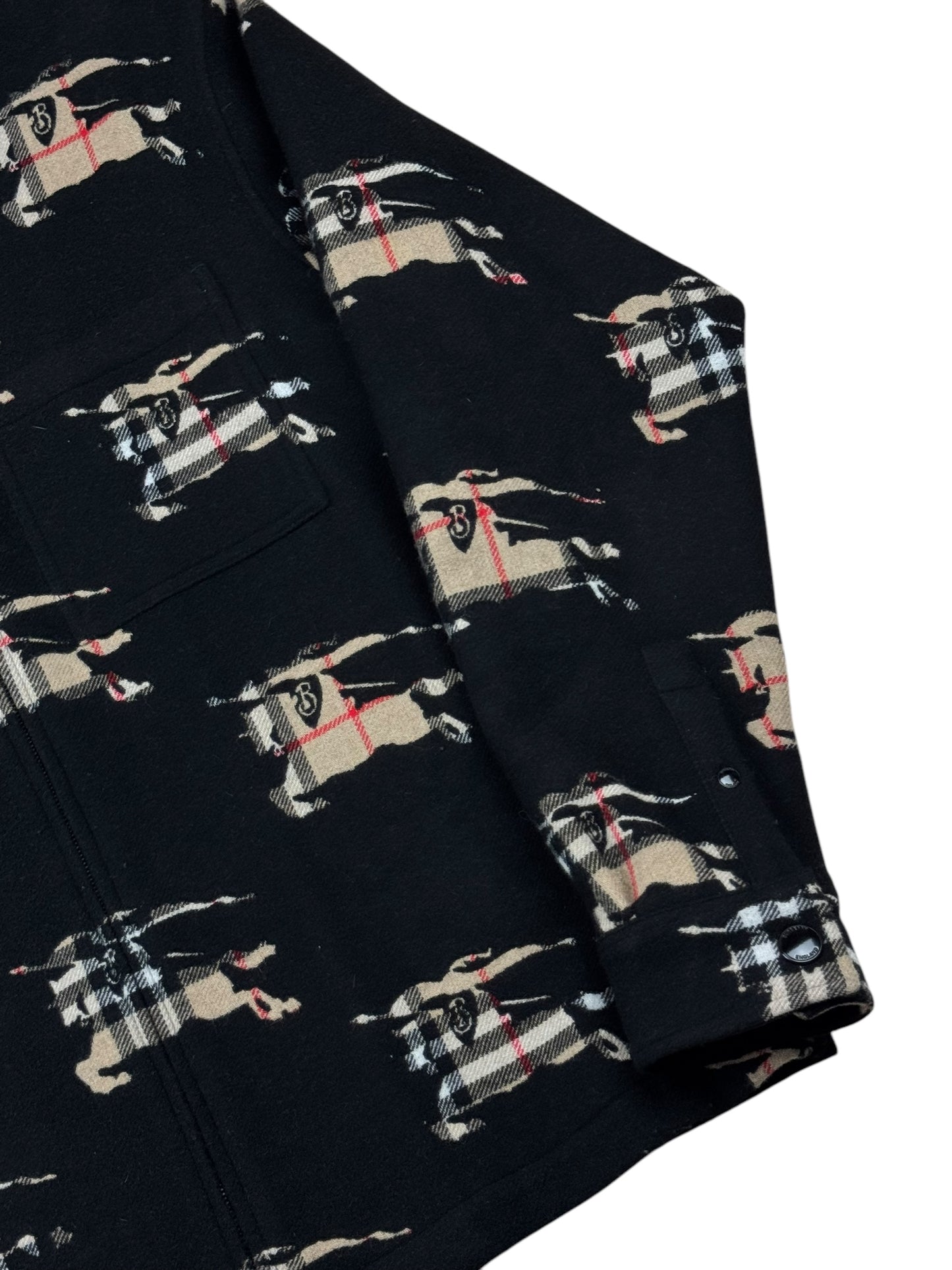 Burberry Paterson EKD Zip Wool Overshirt