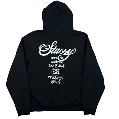 Stussy World Tour Hoodie- Black