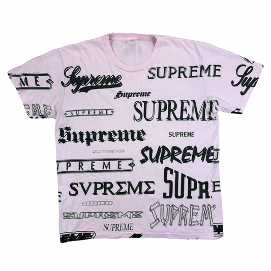 Supreme Multi Logo Tee FW20 - Light Pink