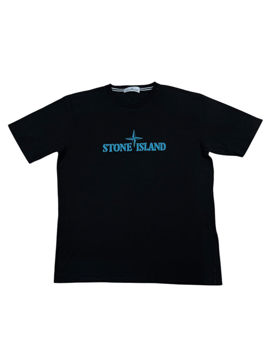 Stone Island Logo T-Shirt- Black