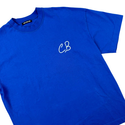 Cole Buxton Script Logo S/S T-Shirt - Blue