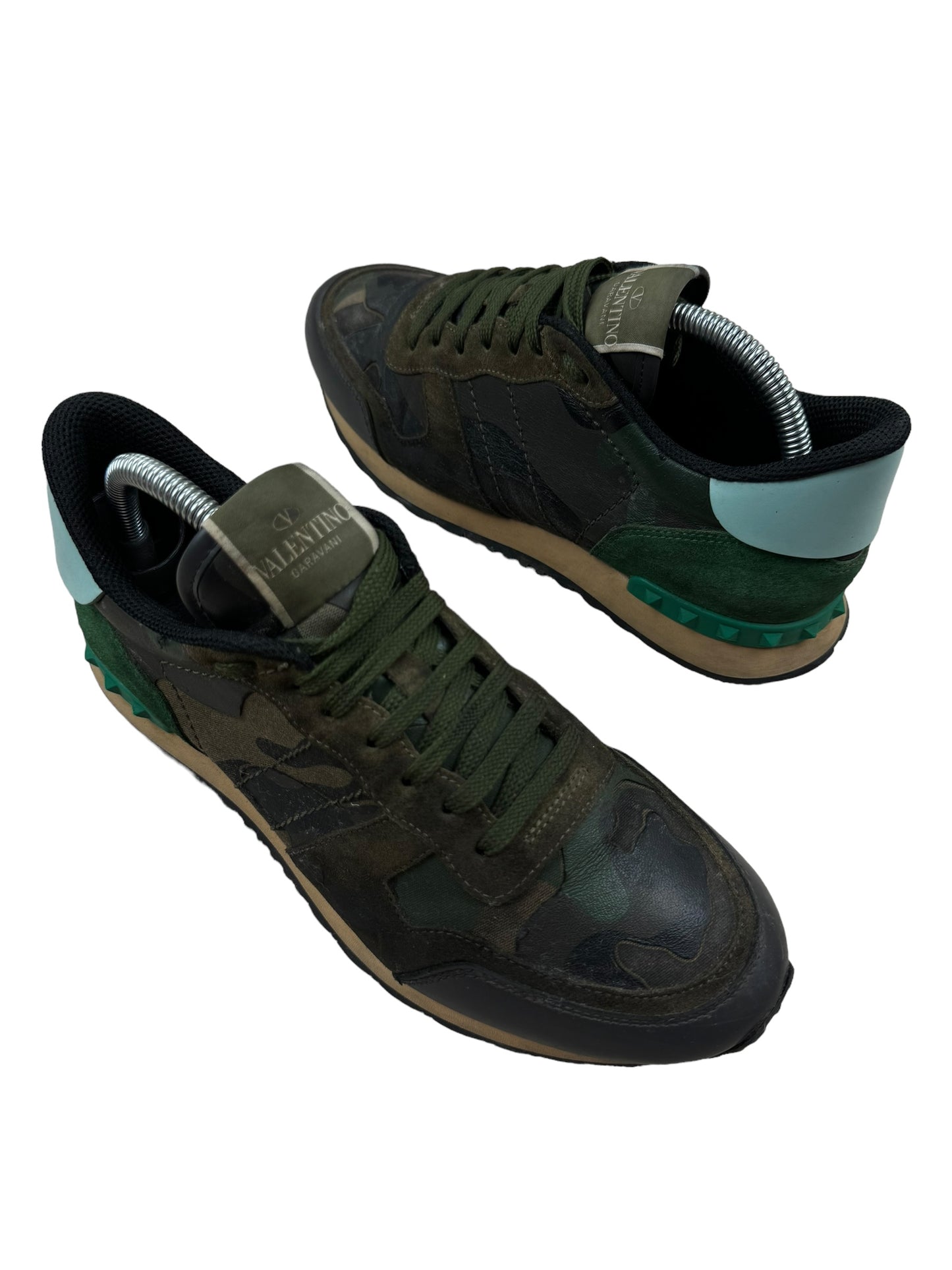 Valentino Rockrunner Camouflage Sneaker - Khaki