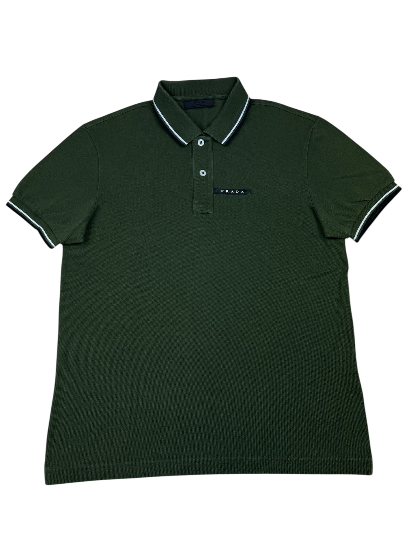 Prada Piqué Short Sleeve Polo Shirt