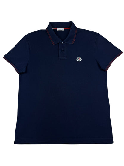 Moncler Tricolour Pique Polo Shirt