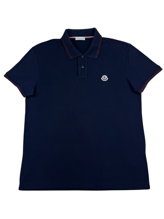 Moncler Tricolour Pique Polo Shirt