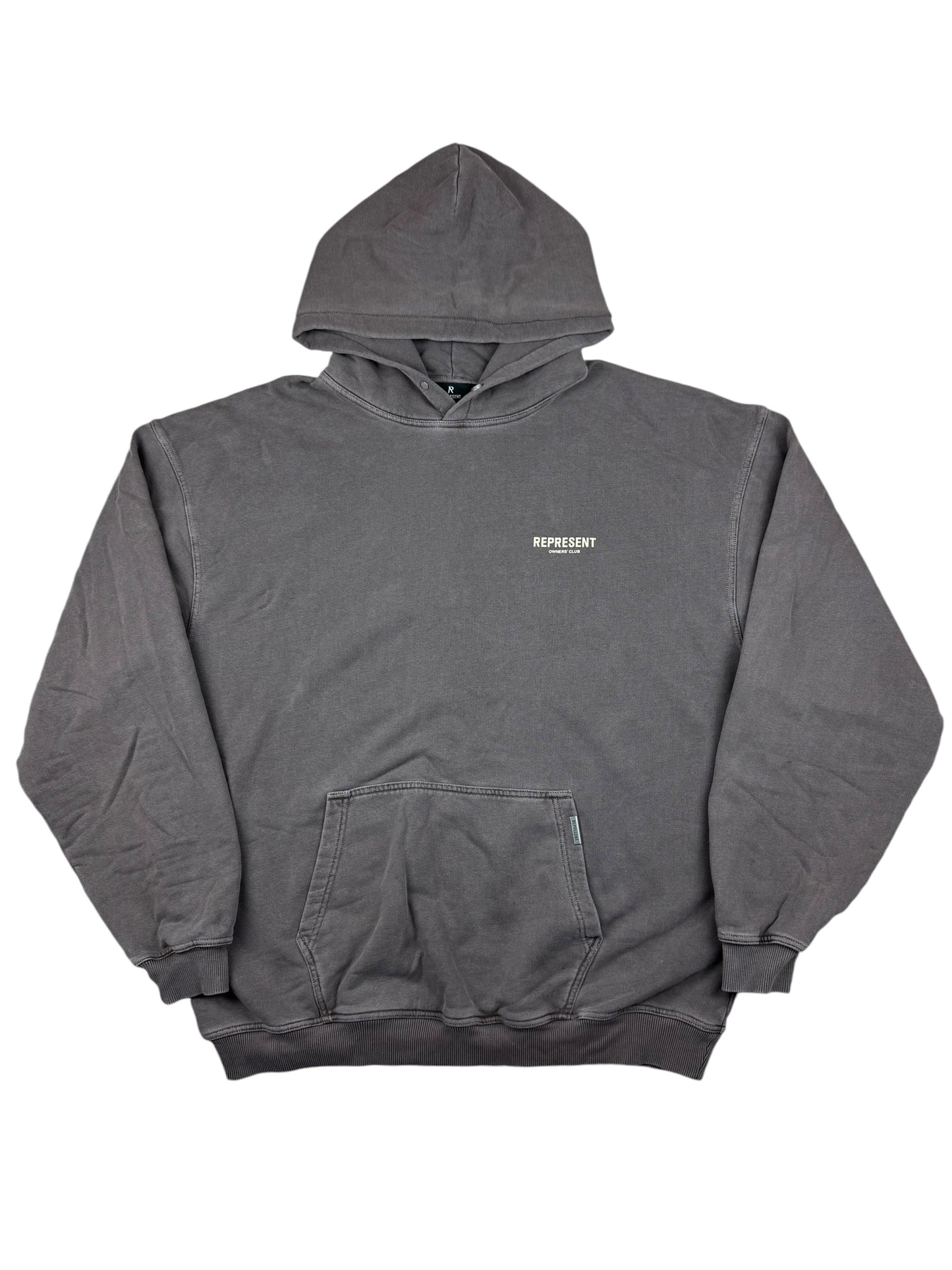 Represent Owners Club Classic Print Hoodie - Fog