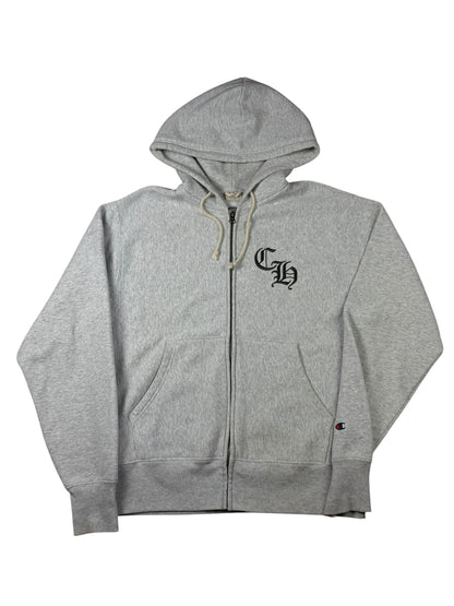 Champion UO Exclusive Gothic Script zip-up hoodie