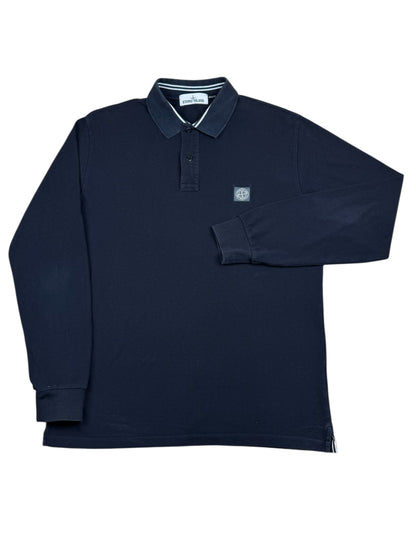 Stone Island Long Sleeve Polo - Navy