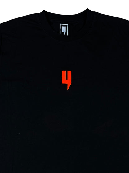 Yelir World Neon Orange Logo T-Shirt