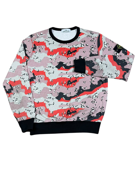 Stone Island 3C+PU Desert Camo Fleece Sweatshir