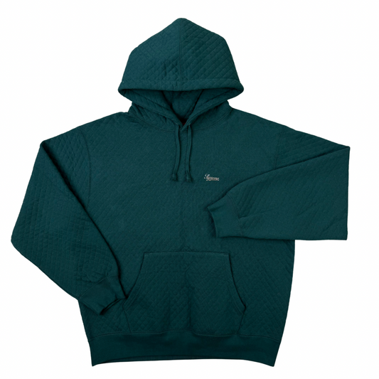 Supreme Micro Quilted Hoodie ‘Dark Pine’