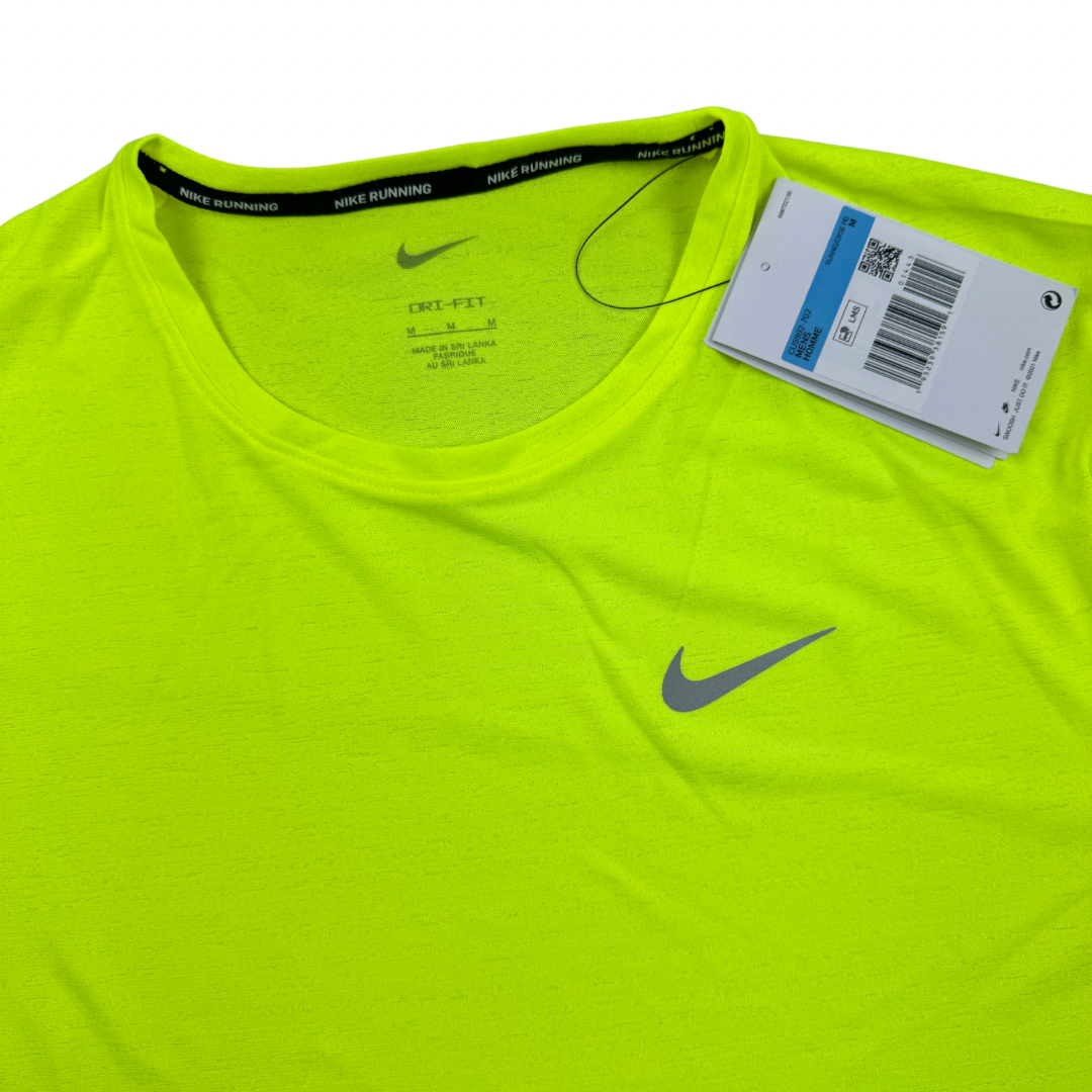 Nike Dri-Fit Miler Short Sleeve T-Shirt - Green