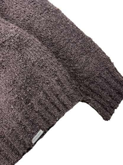 Represent Initial Boucle Knitted Sweater Brown/White