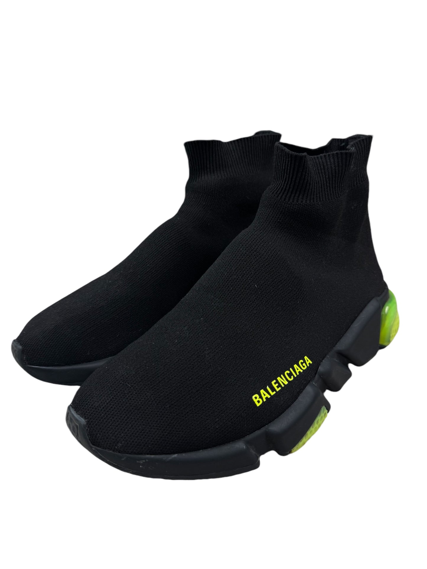 Balenciaga Speed Trainer 'Clear Sole - Black Yellow Fluo'