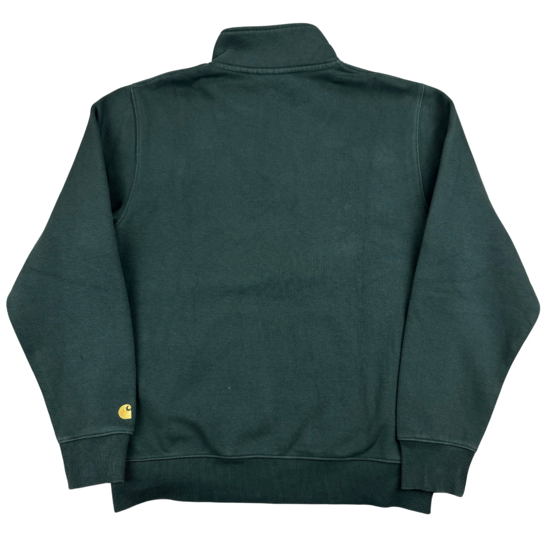 Carhartt Chase Zip Neck Sweater - Heather Green