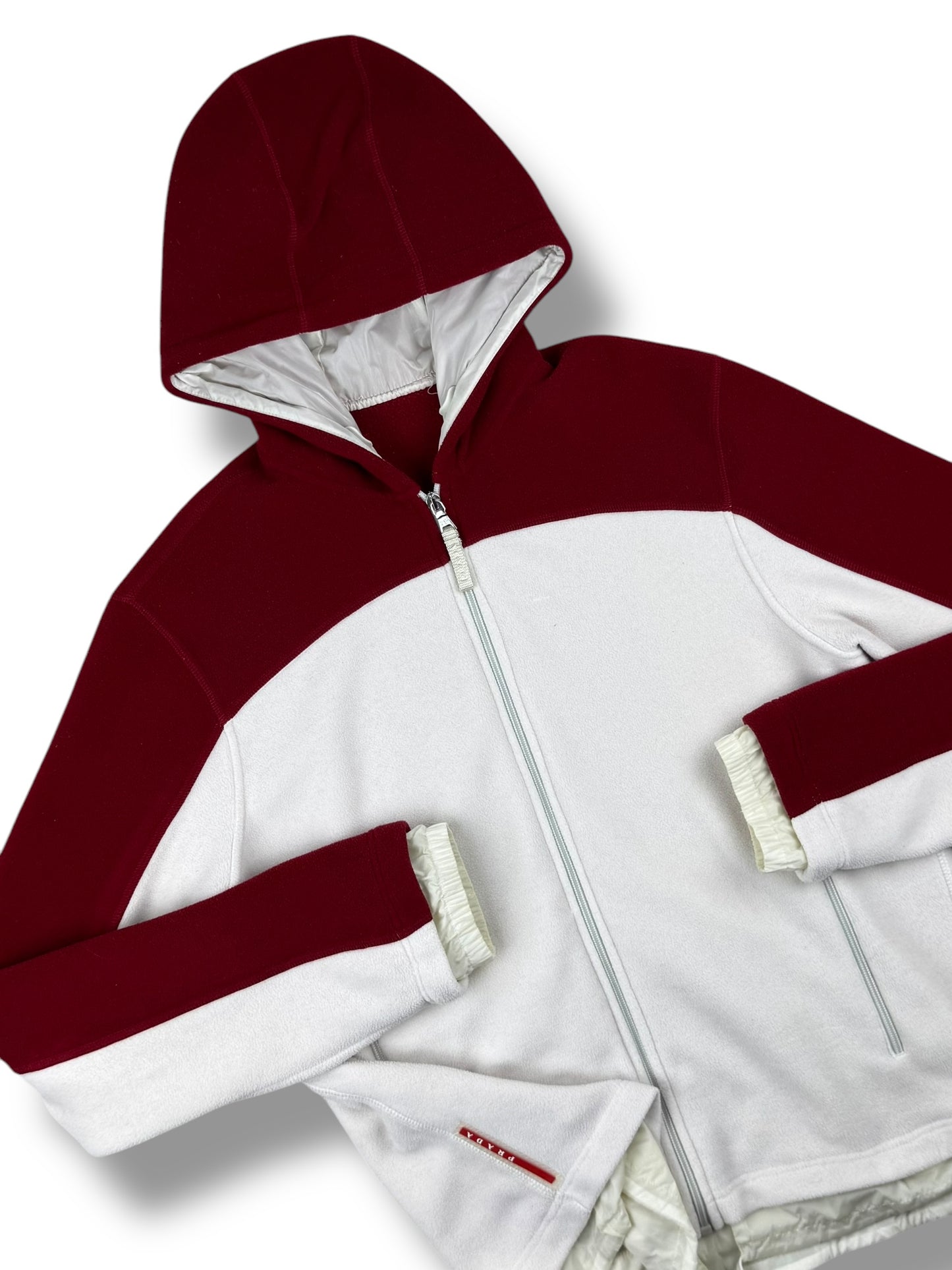 Prada 2008 Fleece Zip Up Hoodie