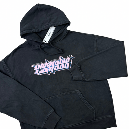 Unknown Flip Logo Hoodie ‘Washed Black’