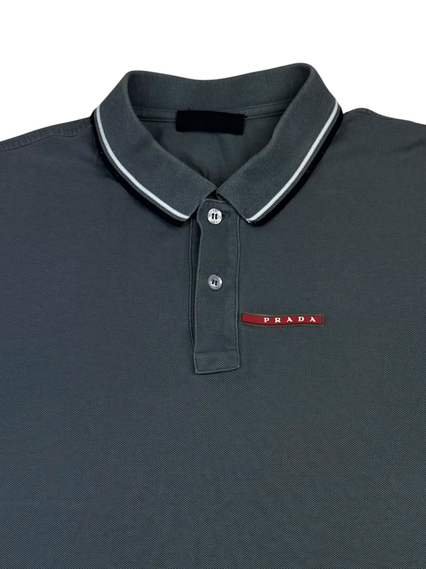 Prada Piqué Short Sleeve Polo Shirt