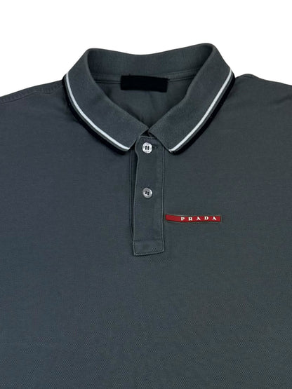 Prada Piqué Short Sleeve Polo Shirt