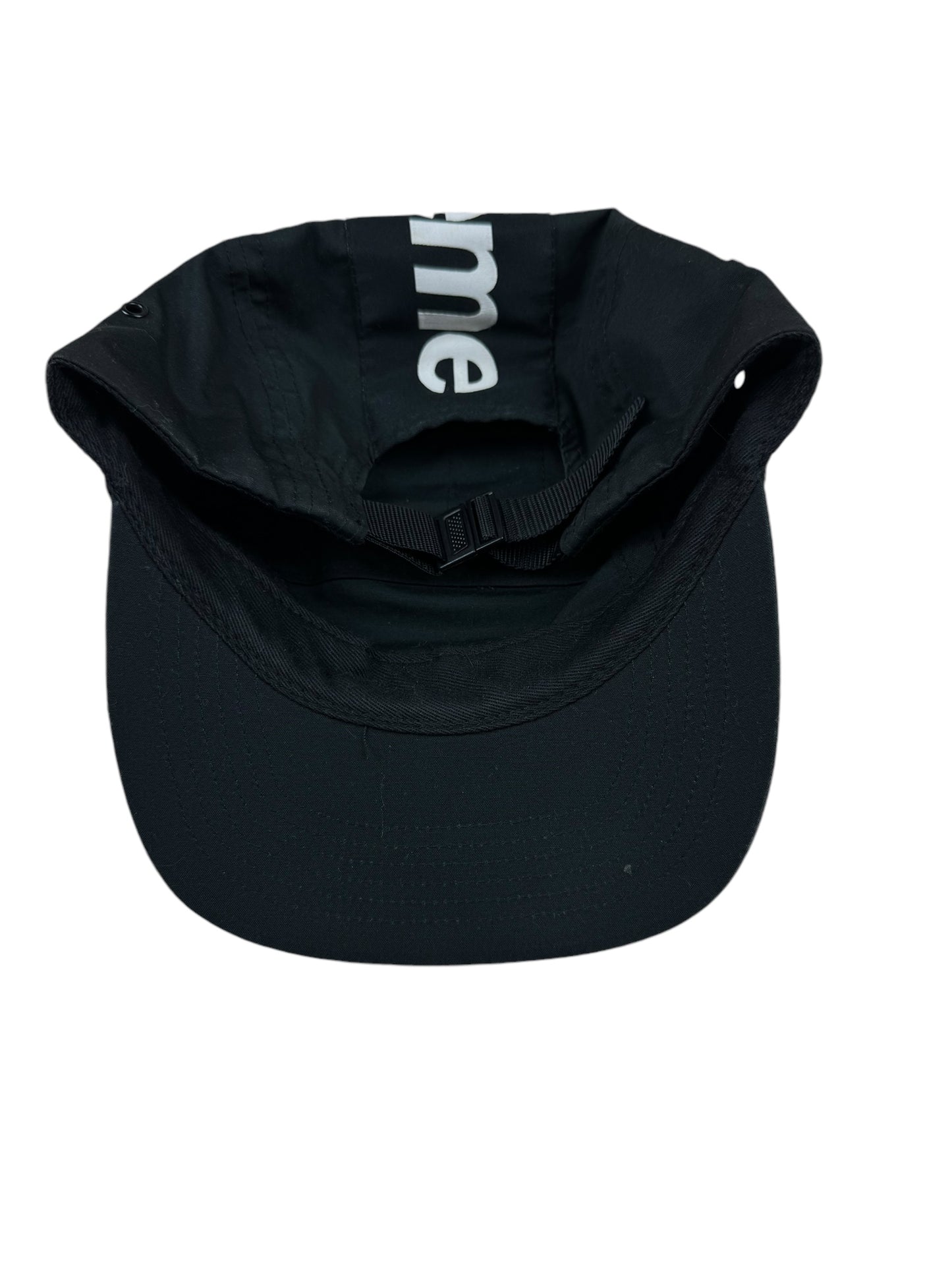 Supreme Top Stripe Camp Cap SS17 - Black