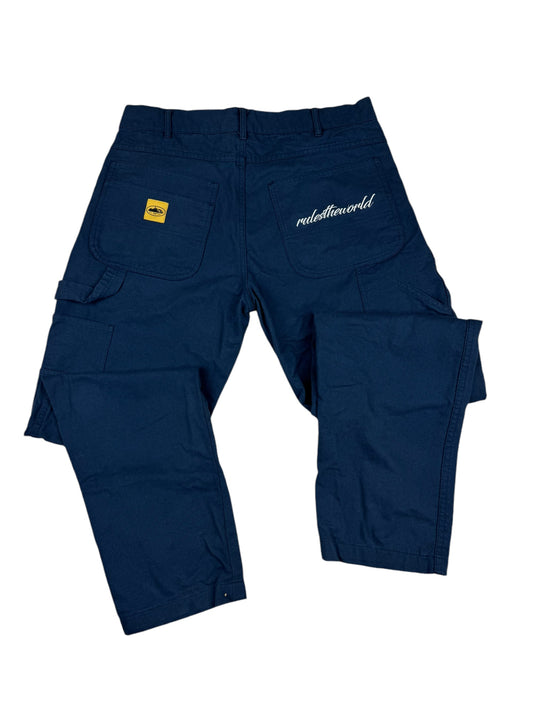 Corteiz Cargo Carpenter Trouser - Navy