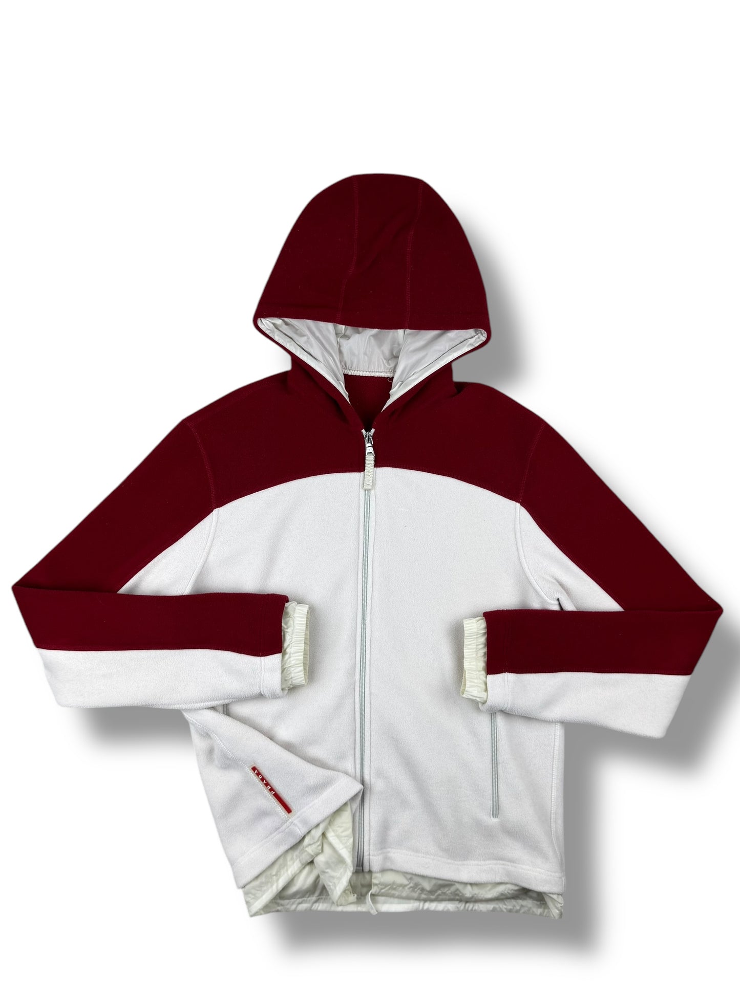 Prada 2008 Fleece Zip Up Hoodie
