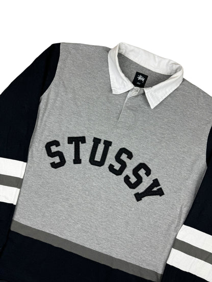 Stussy Rugby Arc Logo Longsleeve Polo Shirt